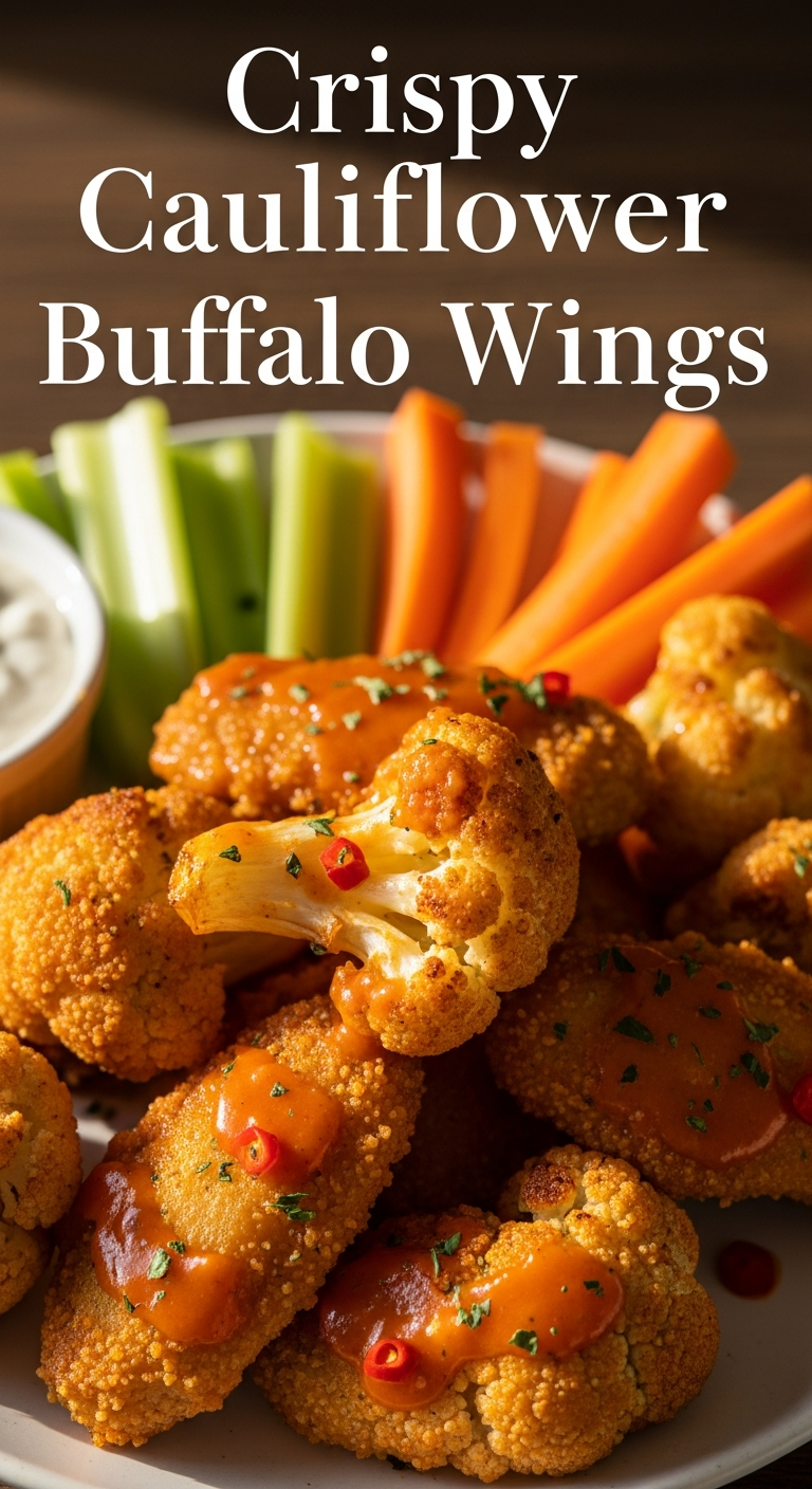 Crispy Cauliflower Buffalo Wings: A Spicy Vegan Delight