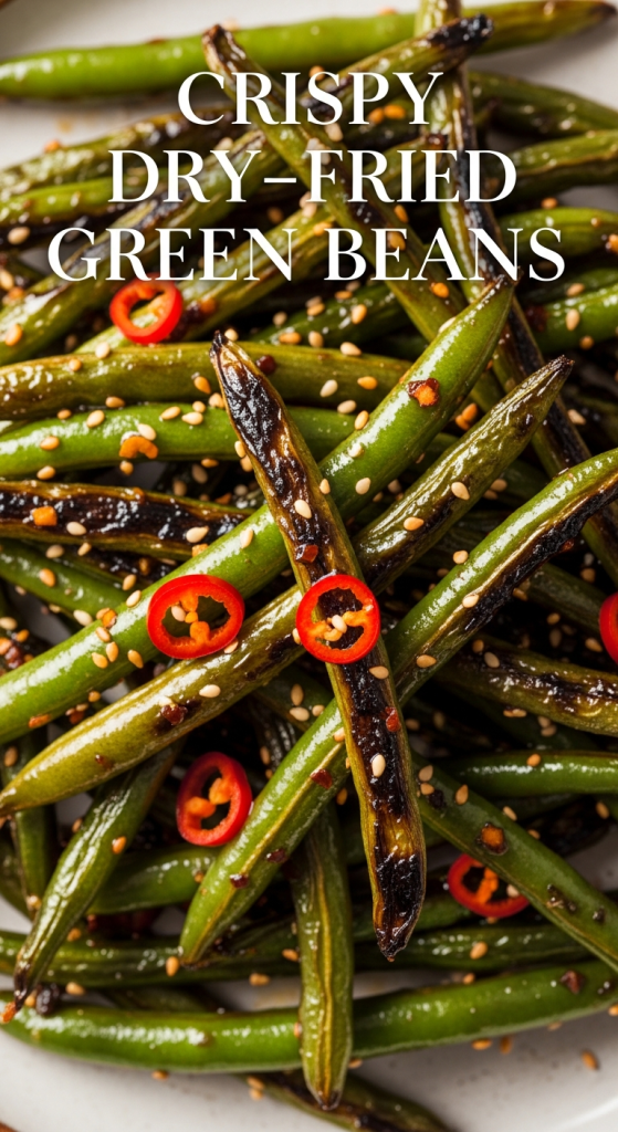 Crispy Dry-Fried Green Beans with Irresistible Savory Glaze