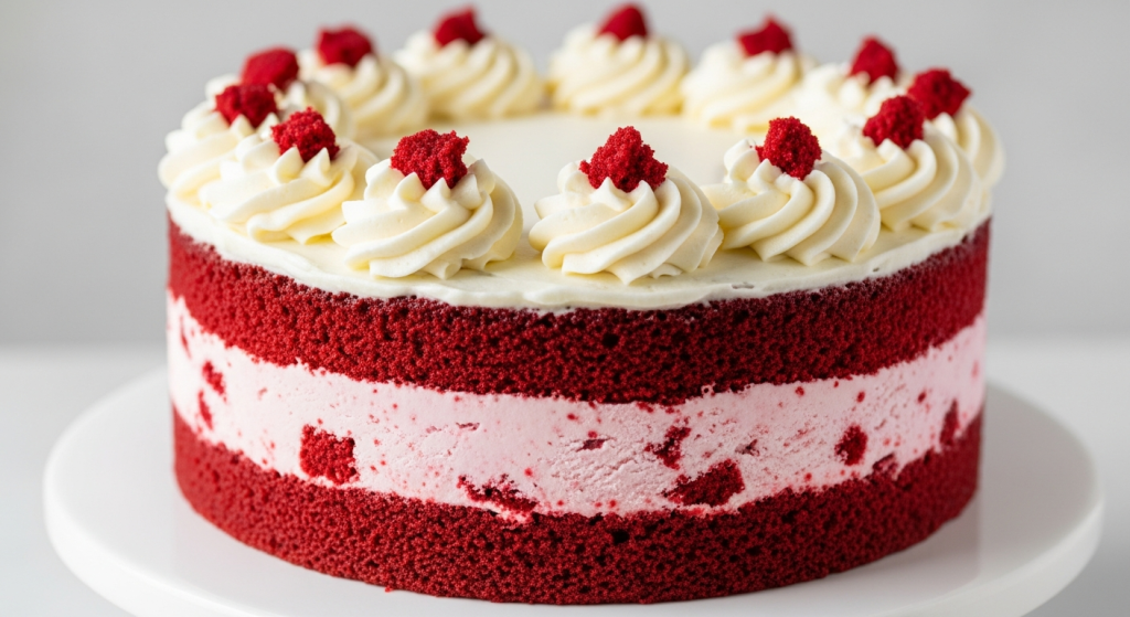 Decadent Red Velvet Ice Cream Cake: A Sweet Twist Unveiled