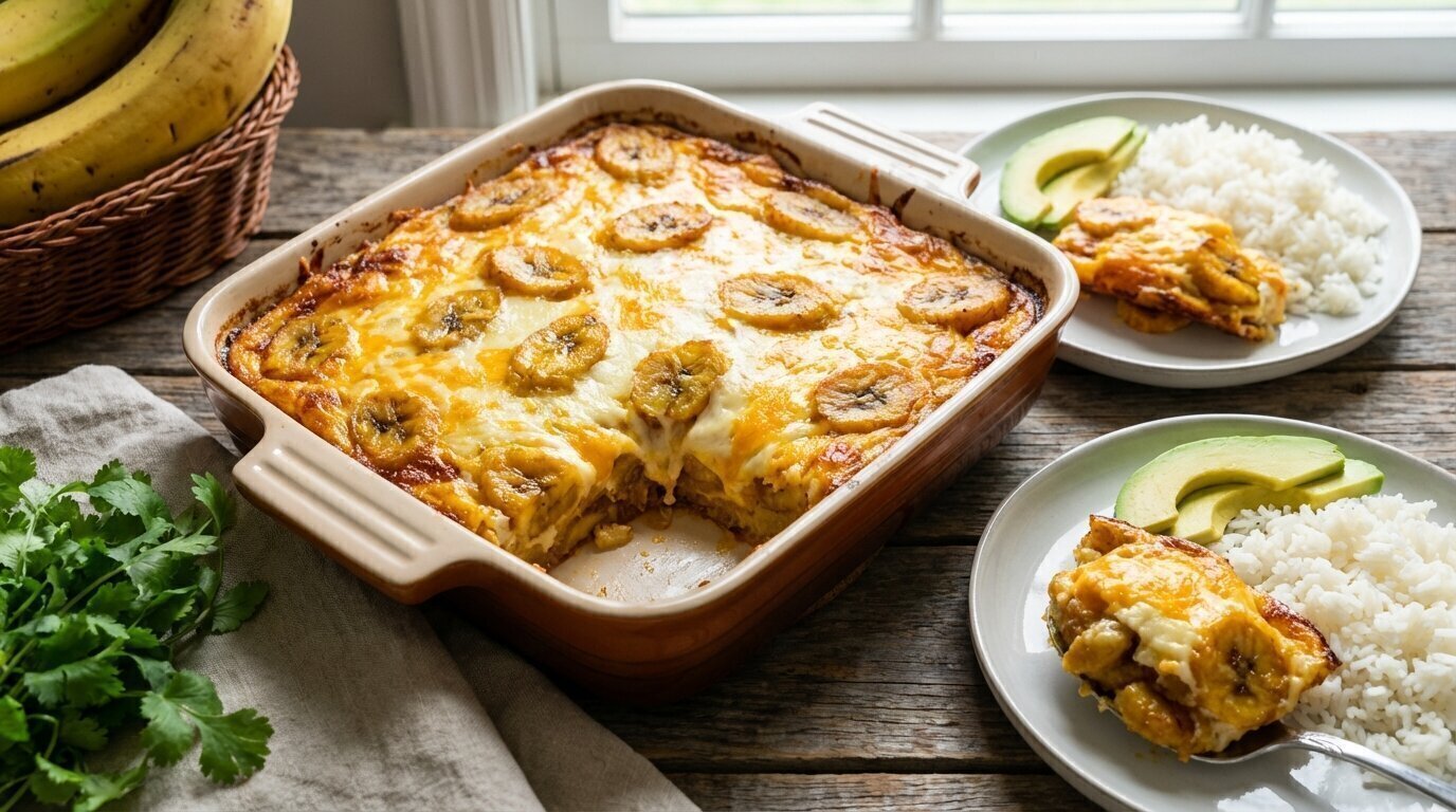Discover Sweet Plantain and Cheese Casserole: Golden Layers