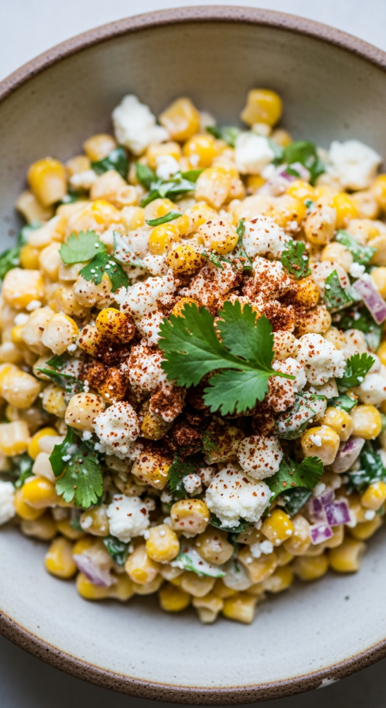 Famous Elote Off the Cob Creamy Mexican Street Corn Salad Recipe