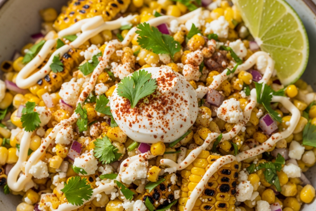 Famous Elote Off the Cob: Creamy Mexican Street Corn Salad Recipe
