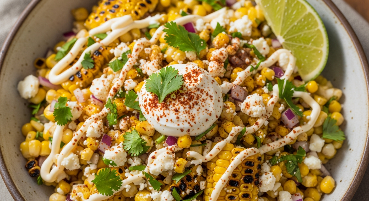 Famous Elote Off the Cob: Creamy Mexican Street Corn Salad Recipe