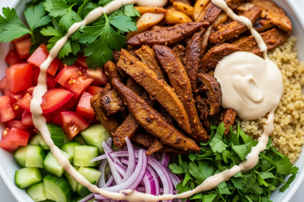 Flavor-Packed Best Vegan Shawarma Bowls with Creamy Tahini Sauce