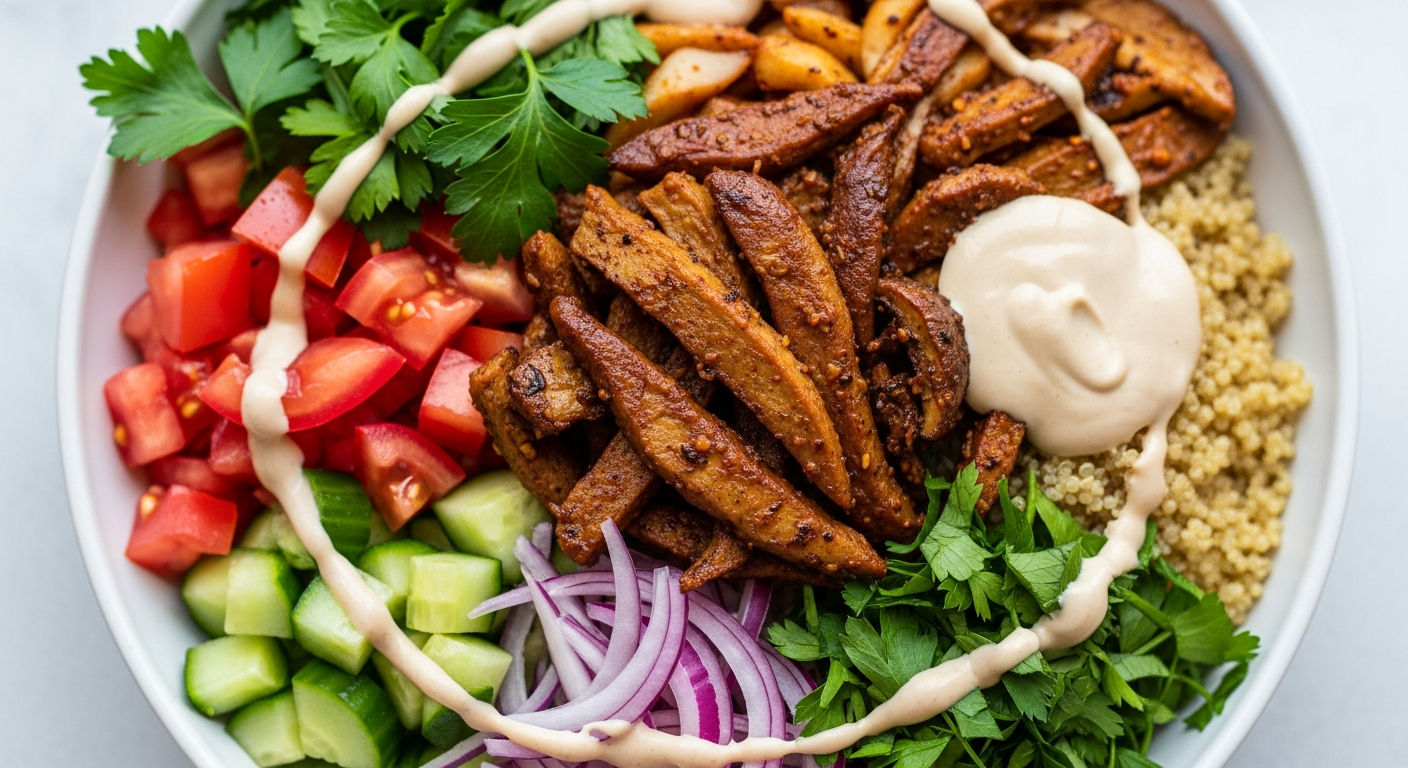 Flavor-Packed Best Vegan Shawarma Bowls with Creamy Tahini Sauce