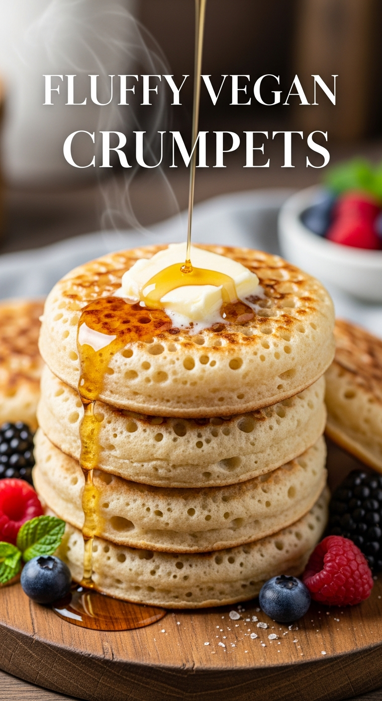 Fluffy Vegan Crumpets: A Delightful Plant-Based Treat