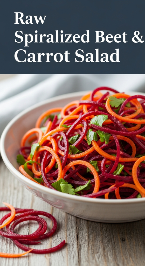 Healthy Raw Spiralized Beet & Carrot Salad Recipe Twist Into Health