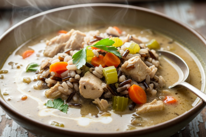 Hearty Creamy Chicken & Wild Rice Soup A Cozy Comfort Boost