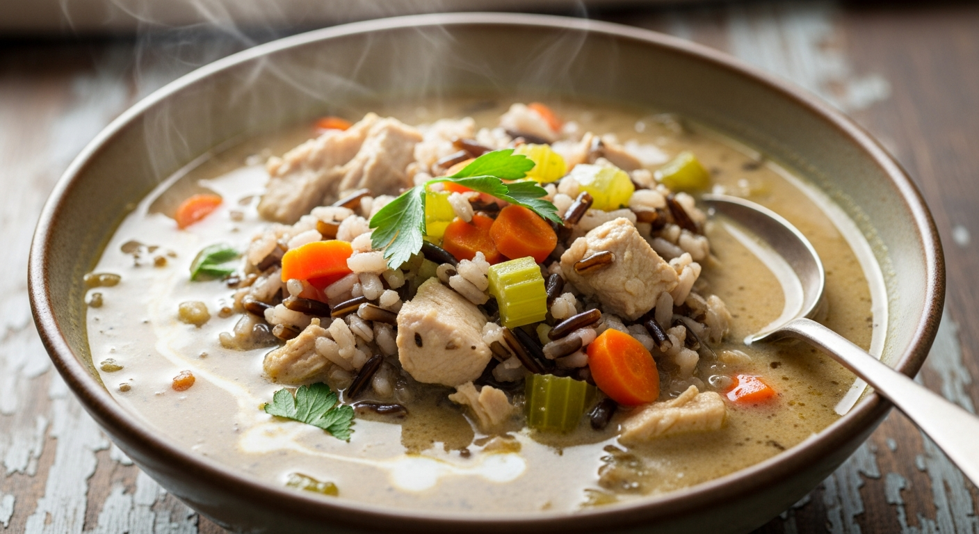 Hearty Creamy Chicken & Wild Rice Soup A Cozy Comfort Boost