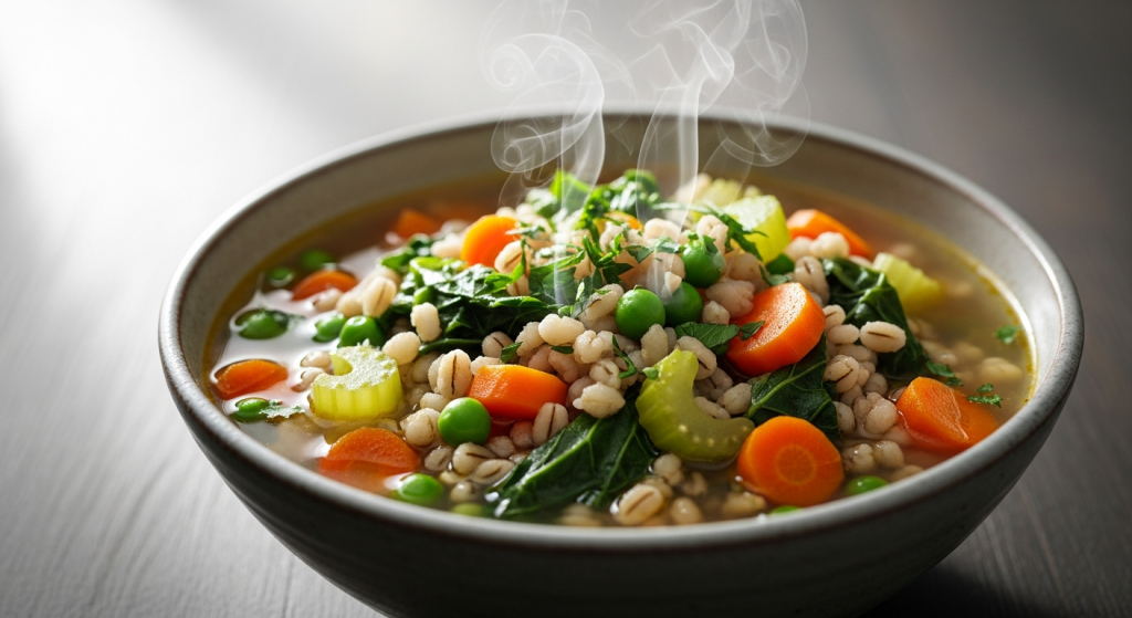 Hearty Delicious Vegetable and Barley Soup: Nutritious Comfort in a Bowl