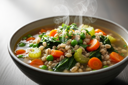 Hearty Delicious Vegetable and Barley Soup: Nutritious Comfort in a Bowl