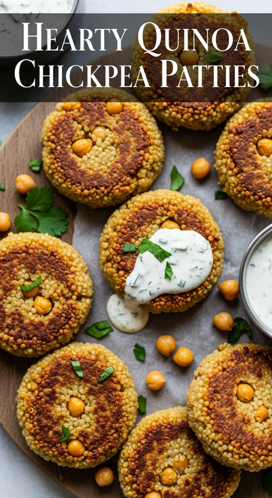 Hearty Quinoa Chickpea Patties A Nutritious Delight