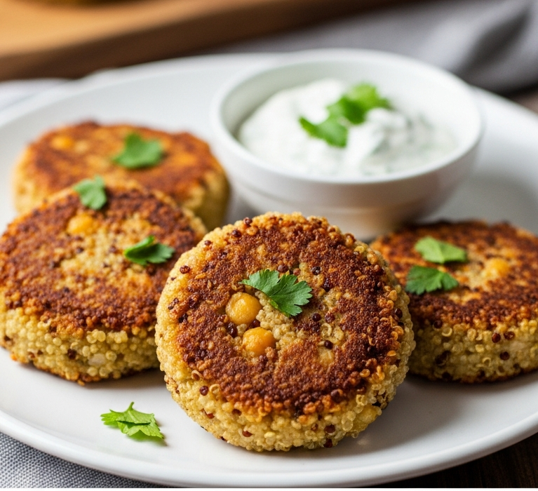 Hearty Quinoa Chickpea Patties A Nutritious Delight
