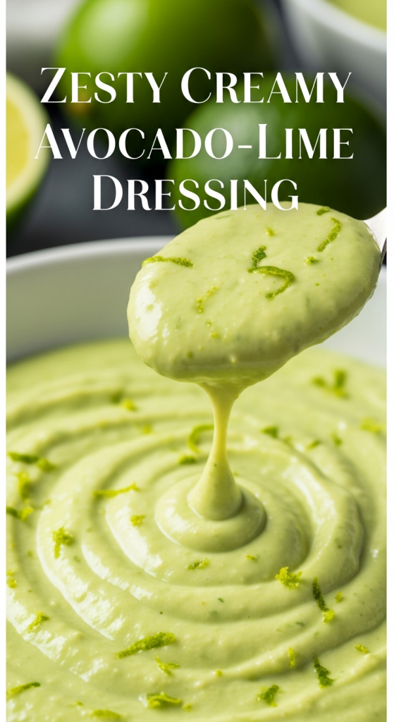 Incredible Zesty Creamy Avocado-Lime Dressing: Fresh Flavor Boost