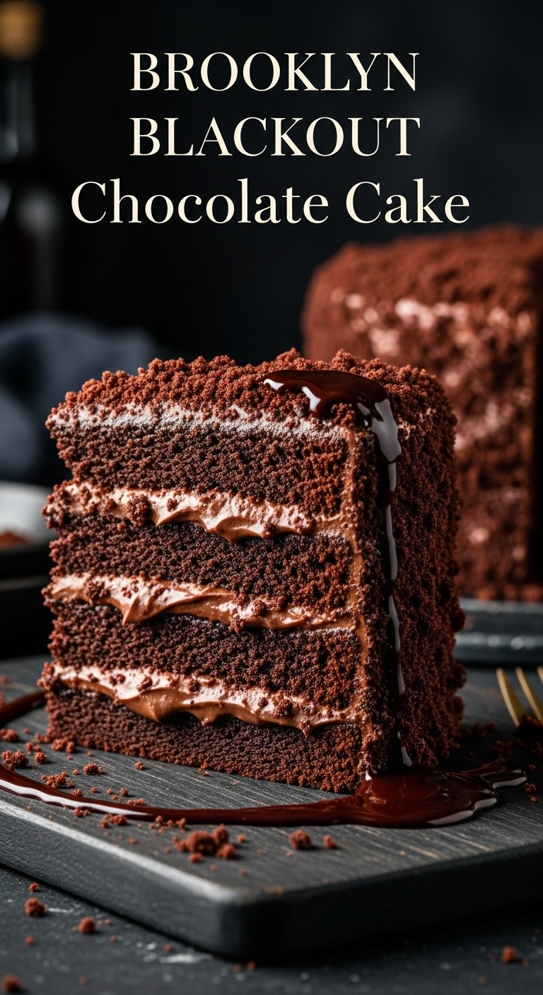 Indulge in Decadent Brooklyn Blackout Chocolate Cake Delight