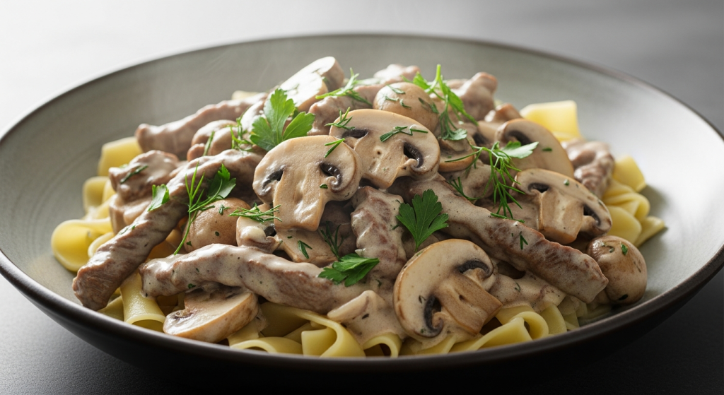 Indulge in Rich, Best Creamy Beef Stroganoff with Mushrooms