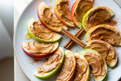 Irresistible Crunchy Apple Slices with Almond Butter & Cinnamon Twist