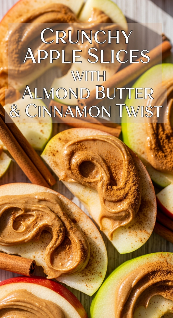 Irresistible Crunchy Apple Slices with Almond Butter & Cinnamon Twist