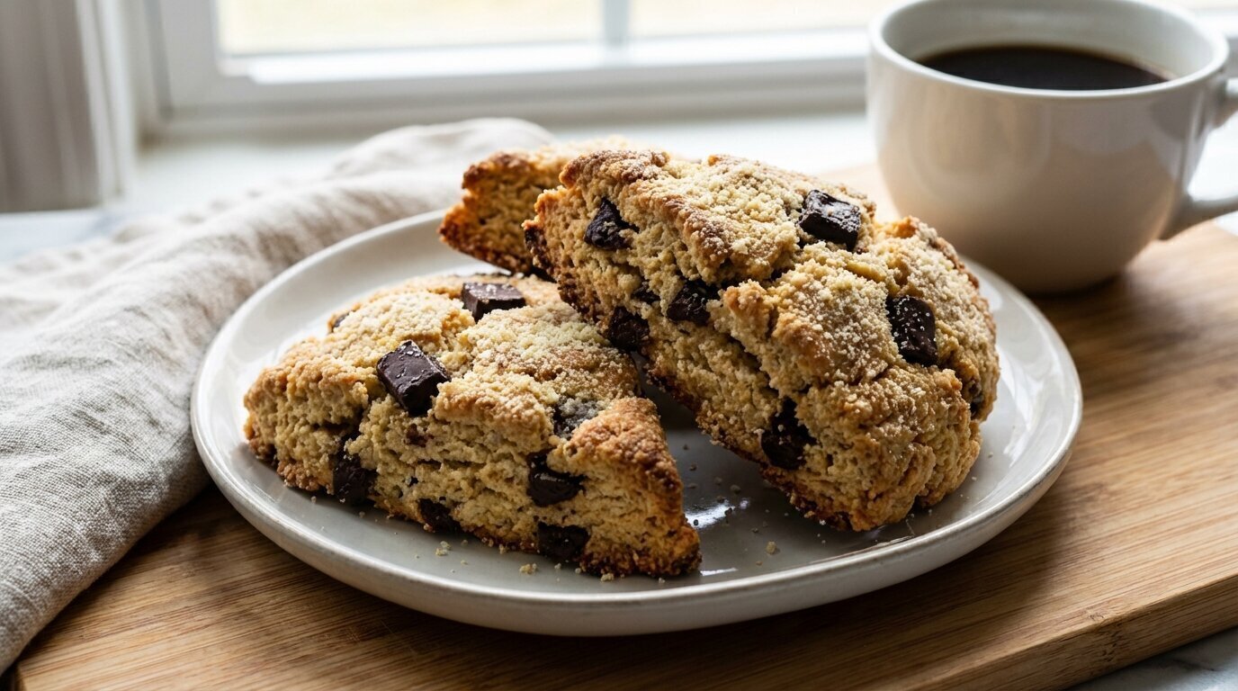 Irresistible Gluten-Free Paleo Chocolate Chip Scones Delight