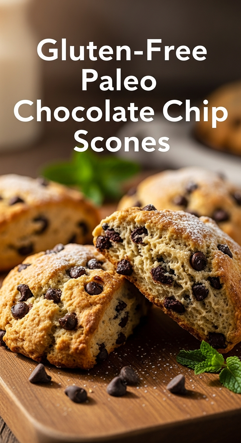 Irresistible Gluten-Free Paleo Chocolate Chip Scones Delight