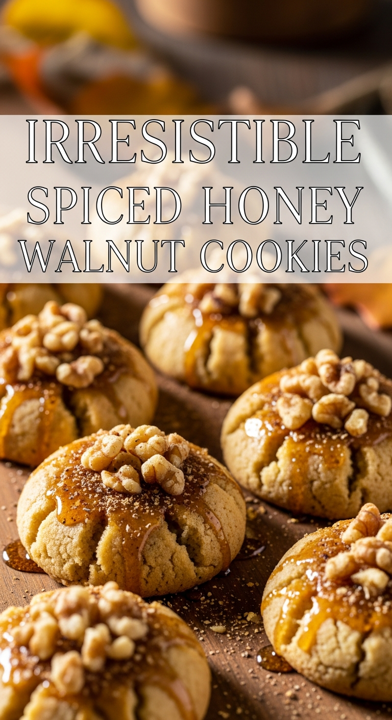 Irresistible Spiced Honey Walnut Cookies: A Flavorful Treat