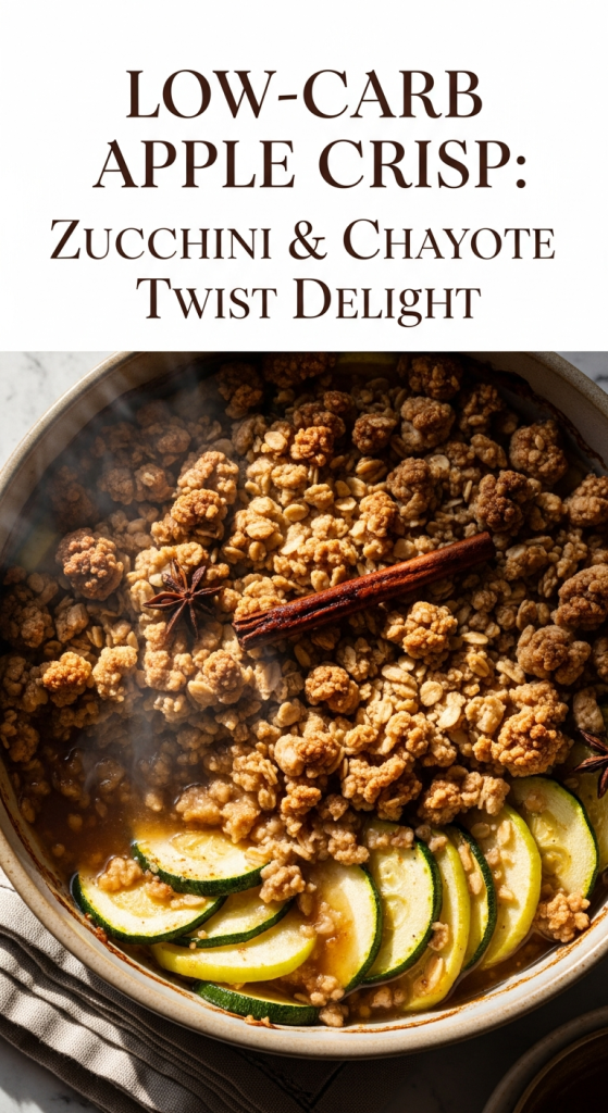 Low-Carb Apple Crisp Zucchini & Chayote Twist Delight