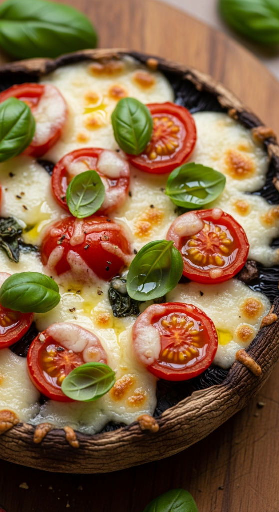 Portobello Mushroom Pizzas Savory Bites of Earthy Delight