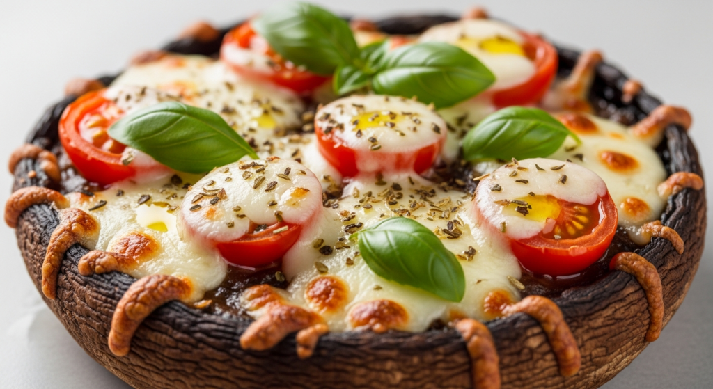 Portobello Mushroom Pizzas: Savory Bites of Earthy Delight