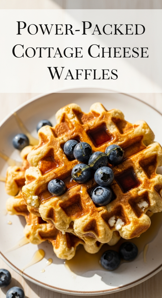 Power-Packed Cottage Cheese Waffles A High-Protein Twist