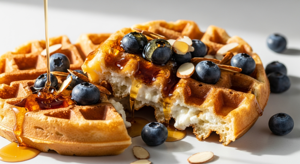 Power-Packed Cottage Cheese Waffles A High-Protein Twist