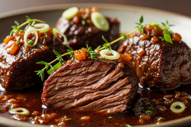 Rich & Tender Braised Beef in a Luscious Dark Sweet Sauce