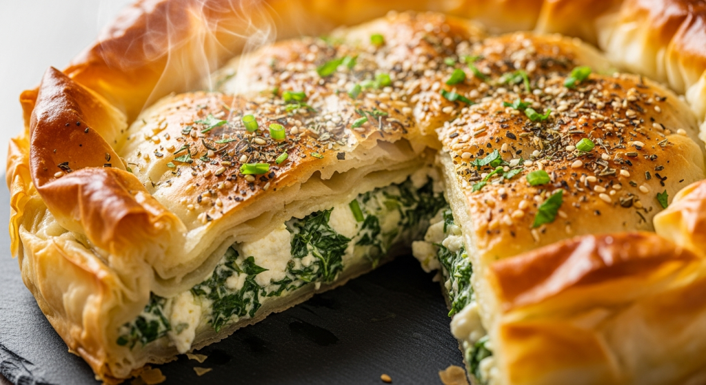 The Art of Cheese & Herb Filo Pie: Flaky Layers of Delight