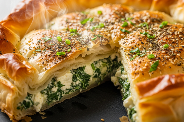 The Art of Cheese & Herb Filo Pie: Flaky Layers of Delight