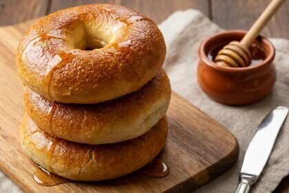 The Rise of Honey-Sweetened Chewy Bagels: Golden Delight