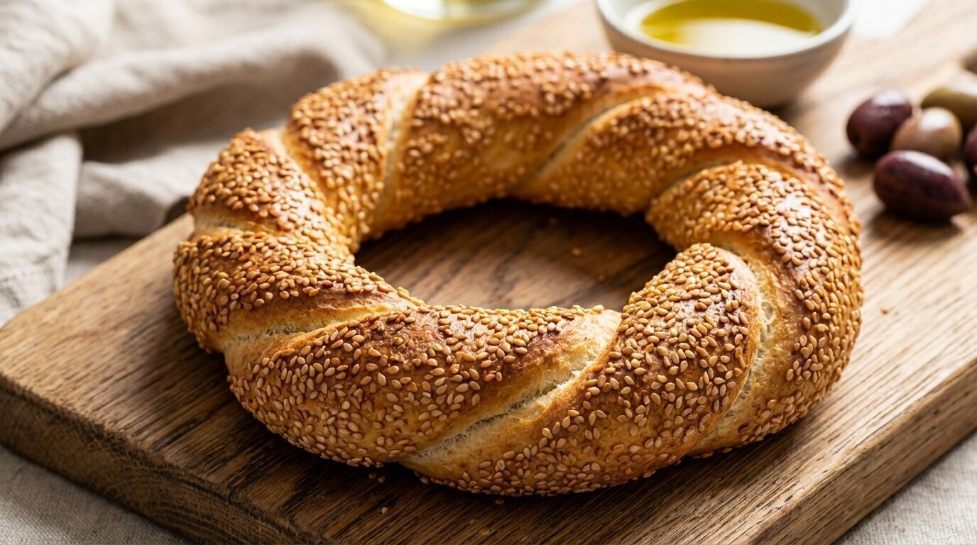 The Story of Famous Sesame-Seeded Ring Bread: Golden Loops
