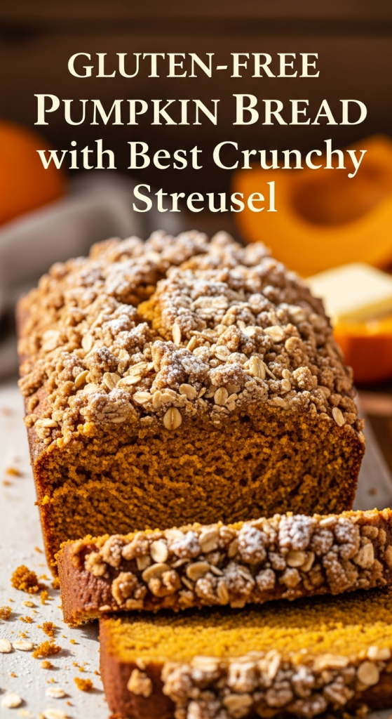 The Ultimate Gluten-Free Pumpkin Bread with Best Crunchy Streusel