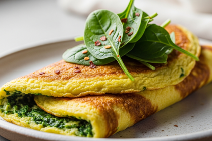 Wholesome Best Savory Chickpea Flour Omelette with Spinach Twist