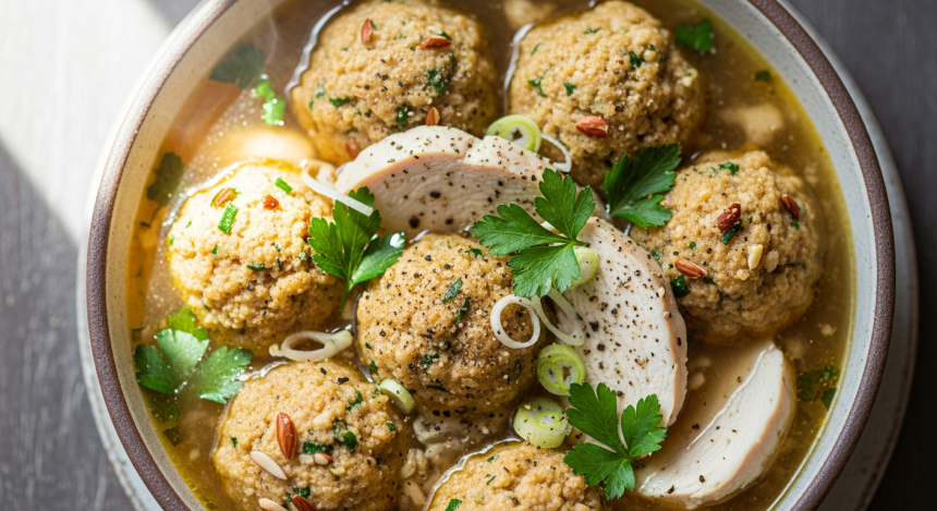 Wholesome Low-Carb Chicken & Almond Flour Dumplings Delight