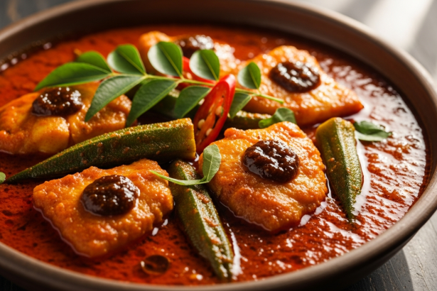 Zesty Tamarind Magic Spicy & Sour Fish Curry Delight