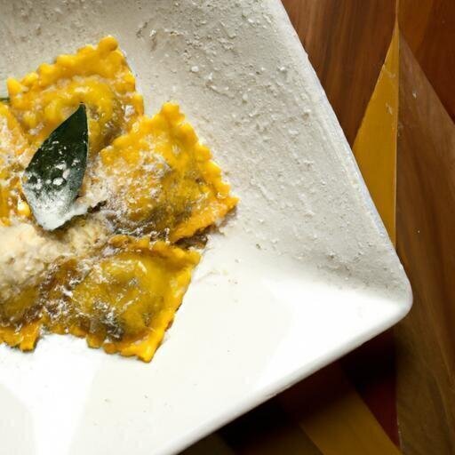 velvety Pumpkin Ravioli Drizzled with Sage‍ Brown Butter