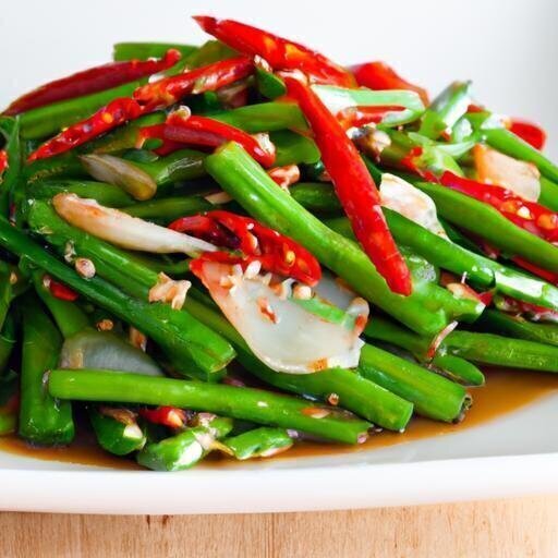 Savor Stir-Fried Morning Glory: Garlic‍ & Chili Delight