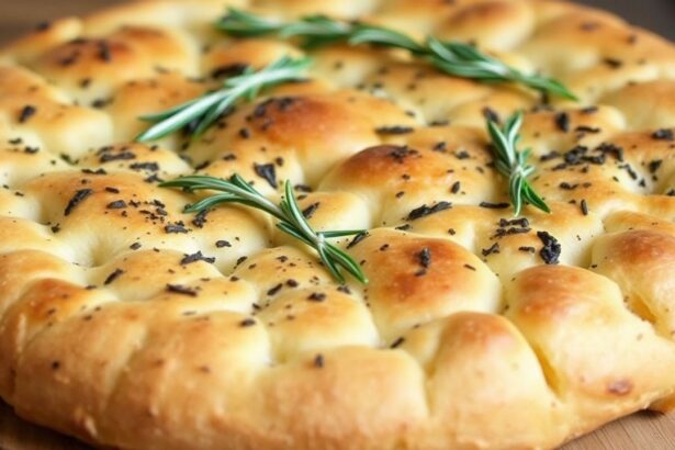 فوكاتشيا إيطالية بطعم الأعشاب الشهية، تتصدر مائدة احتفالية بعطر يشهي، irresistible herbed focaccia