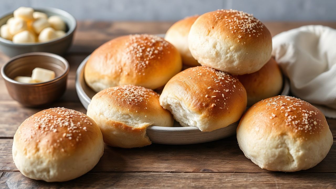 لفائف خميرة خالية من الغلوتين زغبية وطرية وخفيفة ولذيذة، وملمسها ناعم.