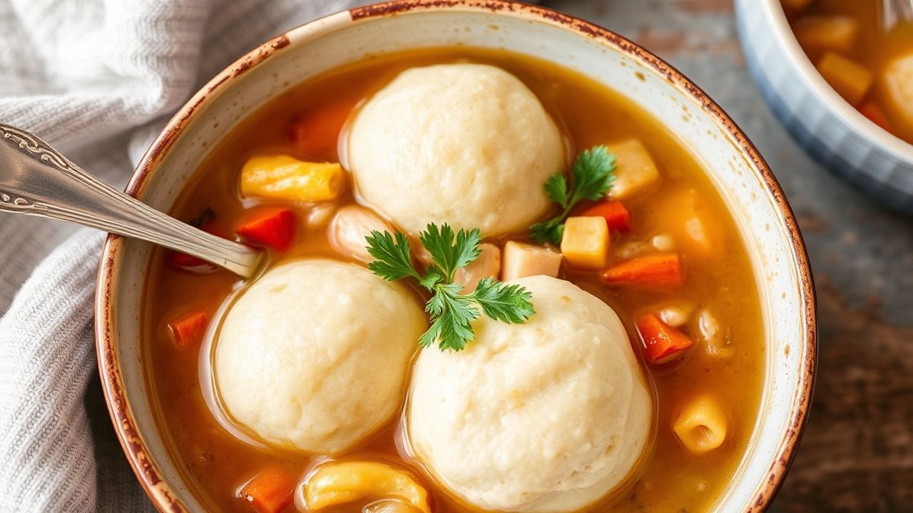 طبق شهي من شوربة الدجاج الصحية مع زلابية كورنميل طرية لتدفئة مريحة في المنزل