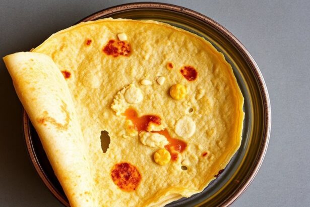 دوسا مقرمشة بنكهة لاذعة مع عجينة مخمّرة من العدس والأرز، كريبي شهي