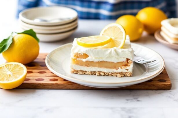 كعكة ليمون آيس بوكس باردة بدون خبز منعشة ولذيذة تبهر المذاق تماما