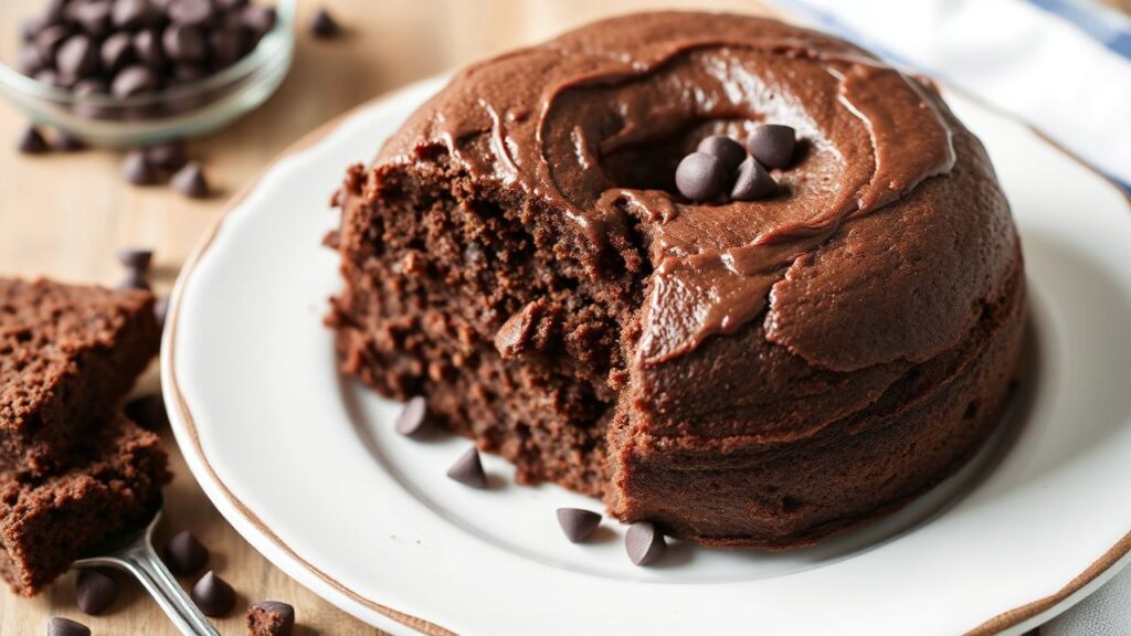 Chocolate chip pound cake loaf with rich, buttery crumb and visible chocolate pockets
