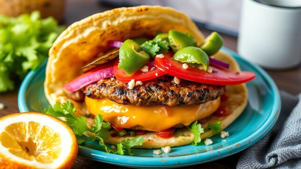 Tacos plated with fresh toppings and lime wedges ready to serve.