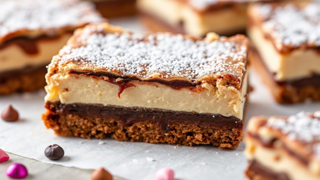 Magic cookie bars with a seven-layer look and rich dessert textures.