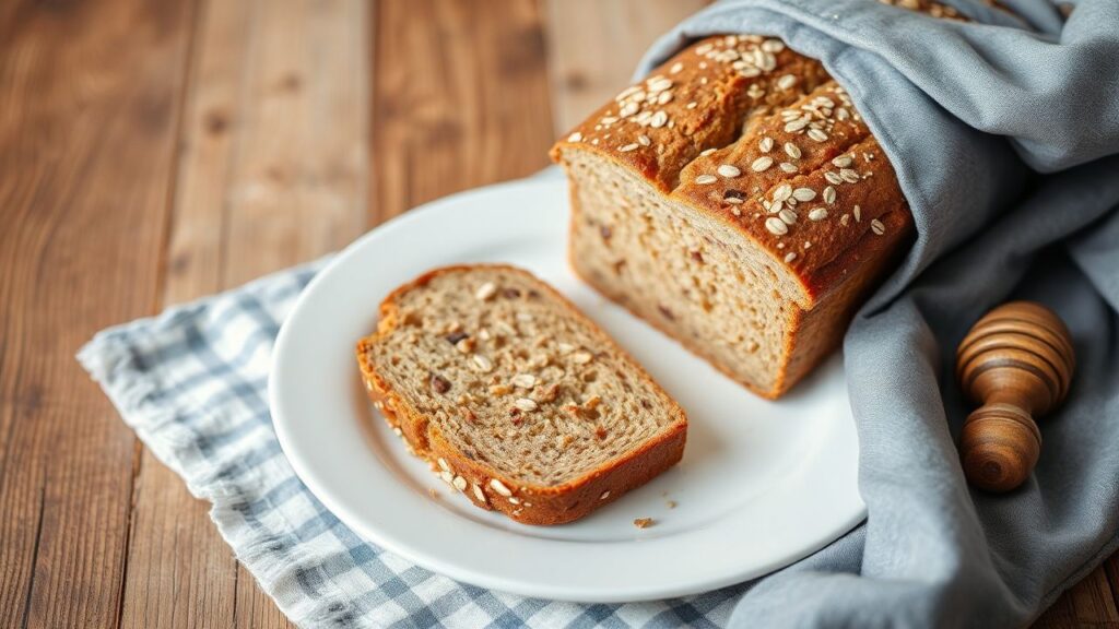 Whole wheat honey oat bread—rich, satisfying, and grateful.
